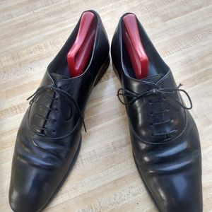 Salvatore Ferragamo Black Laceup Dress Oxford Shoes 13